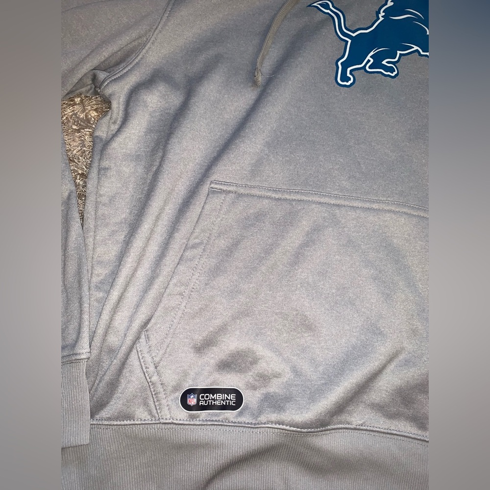 NFL Detroit Lions Silver women’s Hoodie sz L NWT - Picture 8 of 10